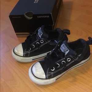 Infant Size 9 Black Street Converse